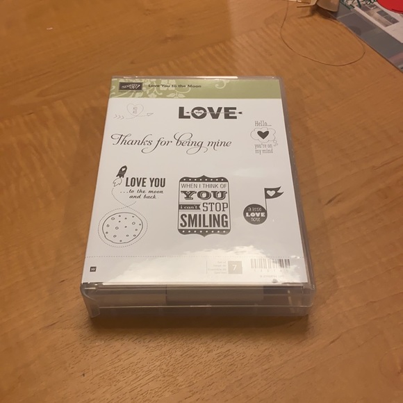 NWT Stamping Up! Love You To The Moon Stamp Set - Picture 4 of 4